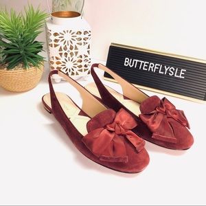 Adrienne Vitadinni Bow Slingback Flats